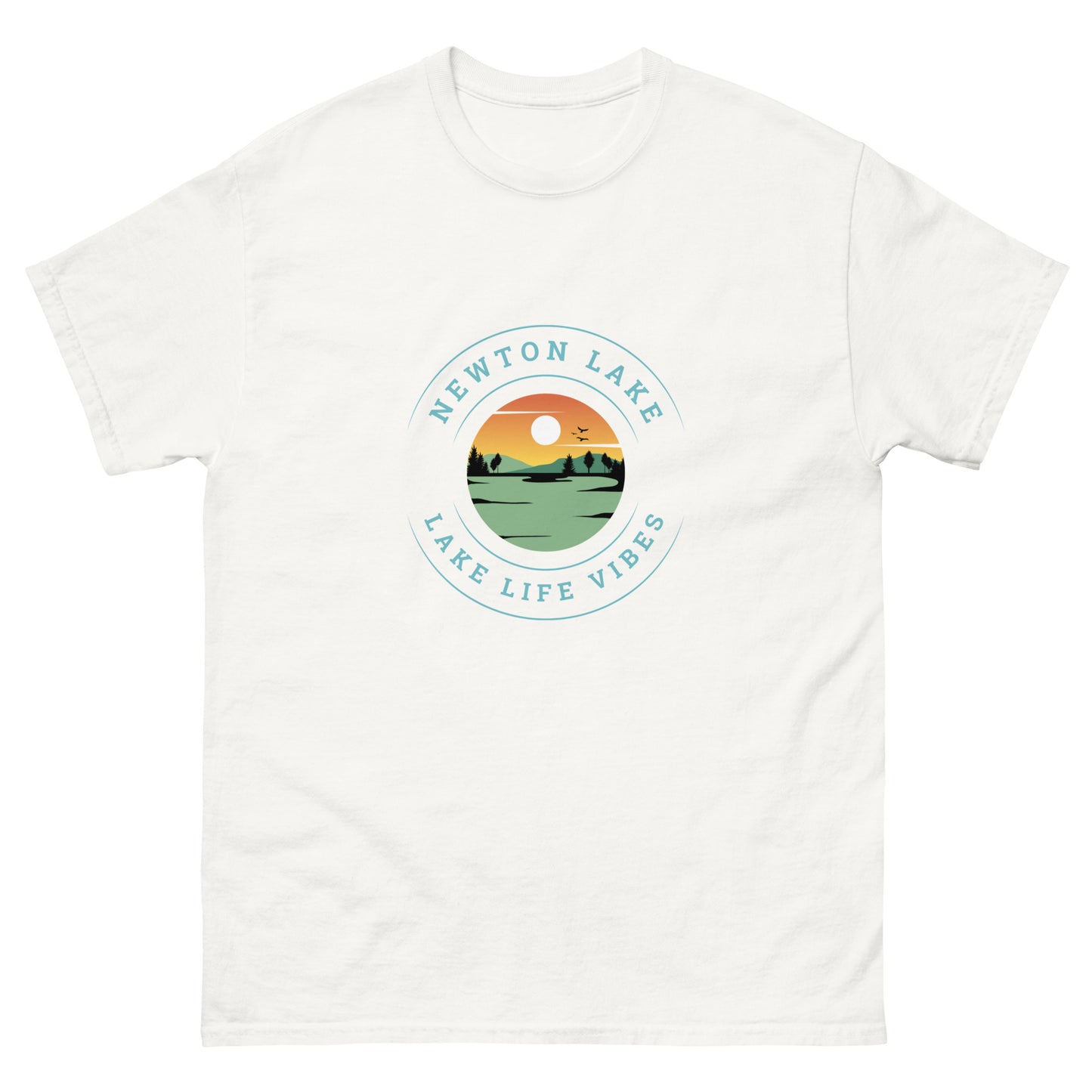 Newton Lake Sunset Unisex classic tee