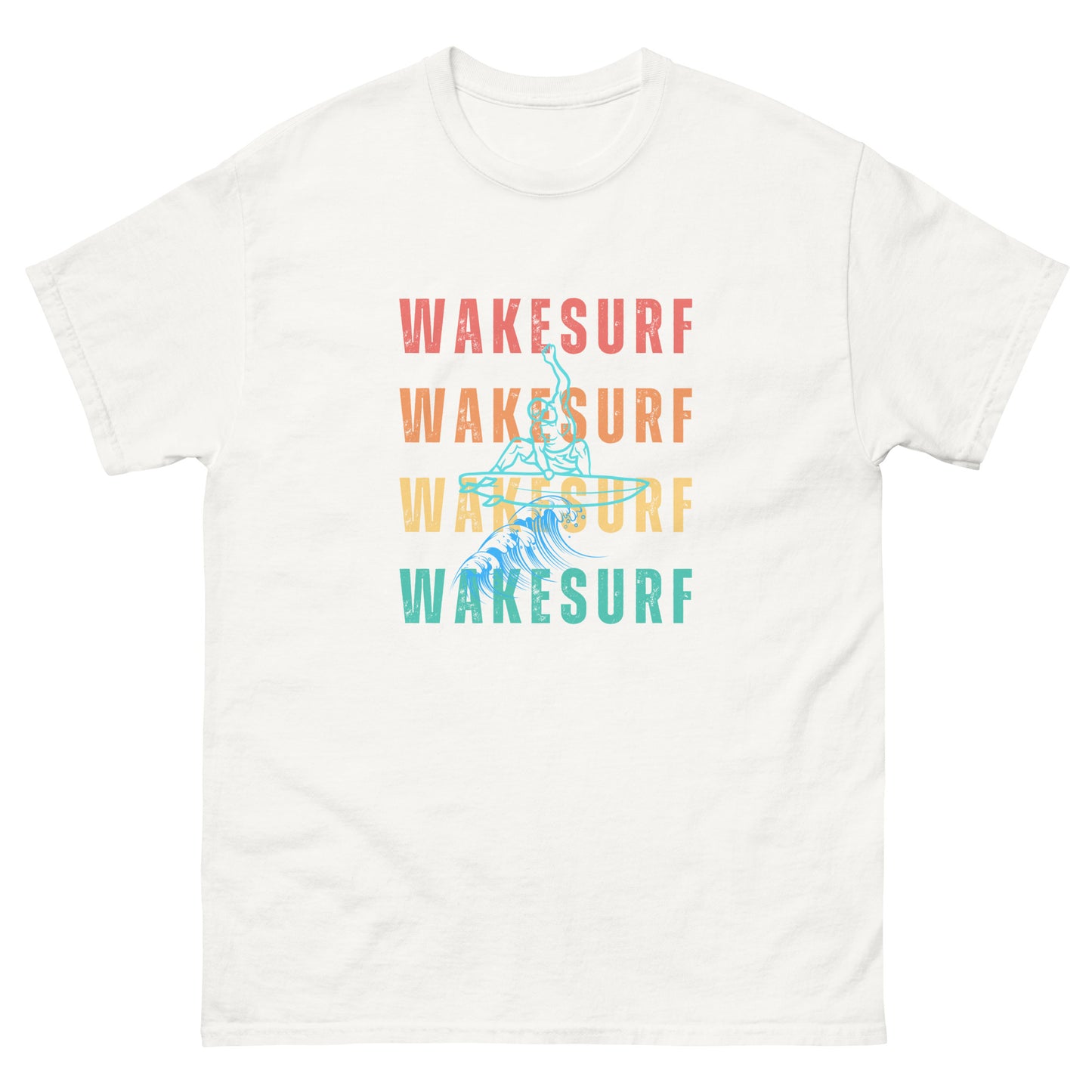 WAKESURF background wakesurfer Unisex classic tee