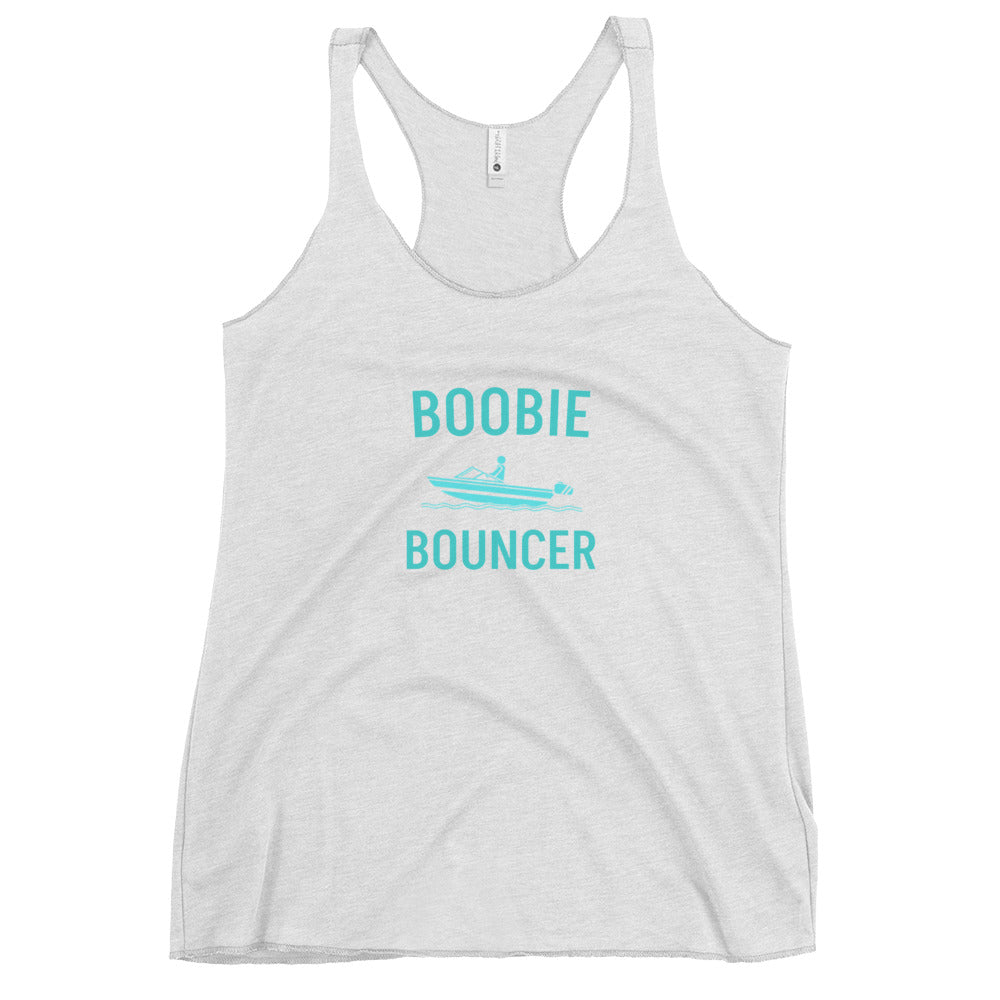 Boobie Bouncer Boat Women's Racerback Tank