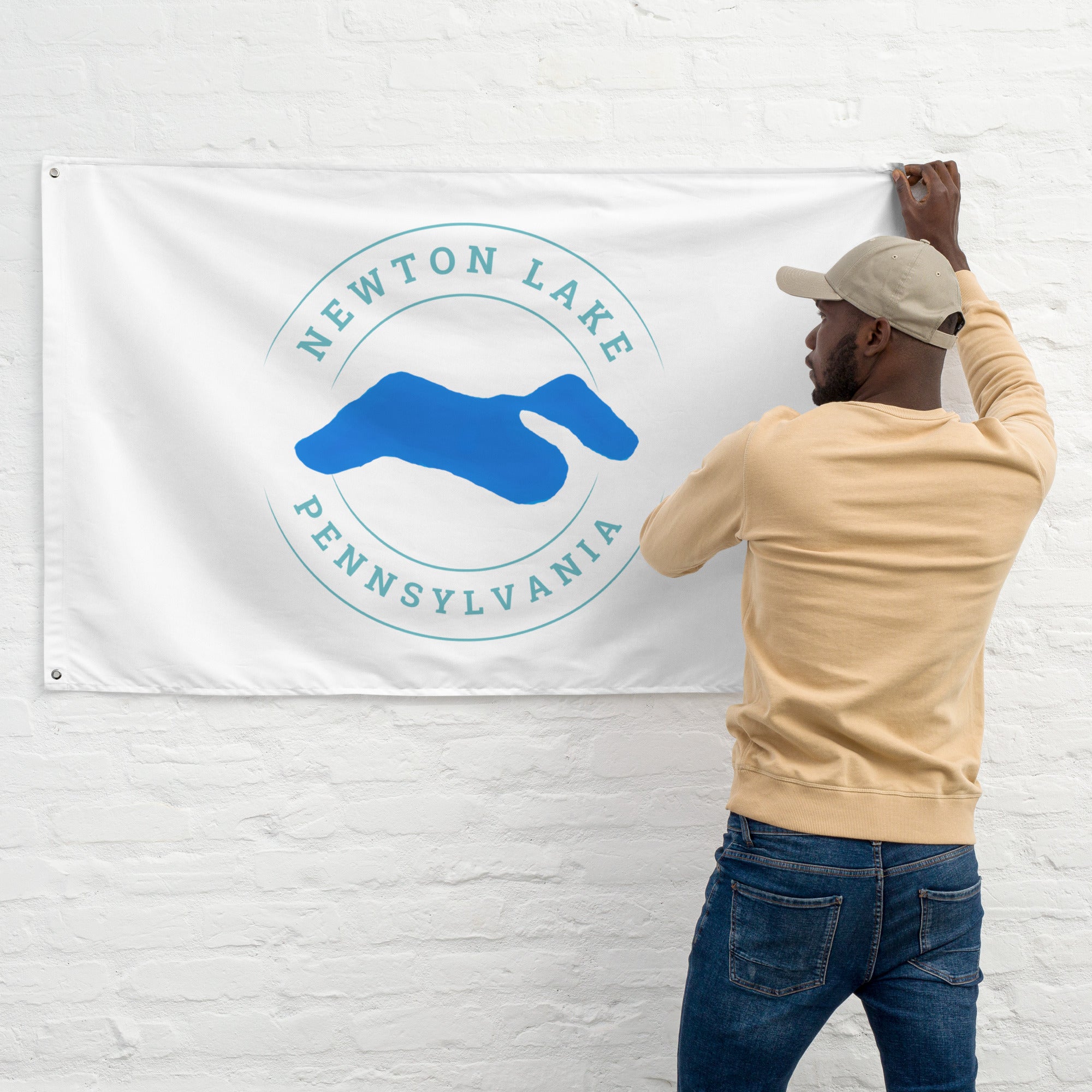 Newton Lake Pennsylvania 5'x3' Flag