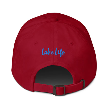Newton Lake (front) Lake Life (back) Dad hat