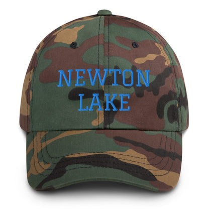Newton Lake (front) Lake Life (back) Dad hat