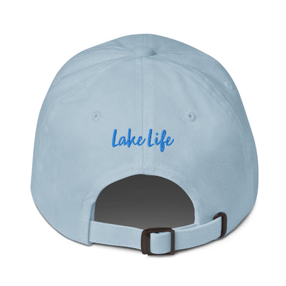 Newton Lake (front) Lake Life (back) Dad hat