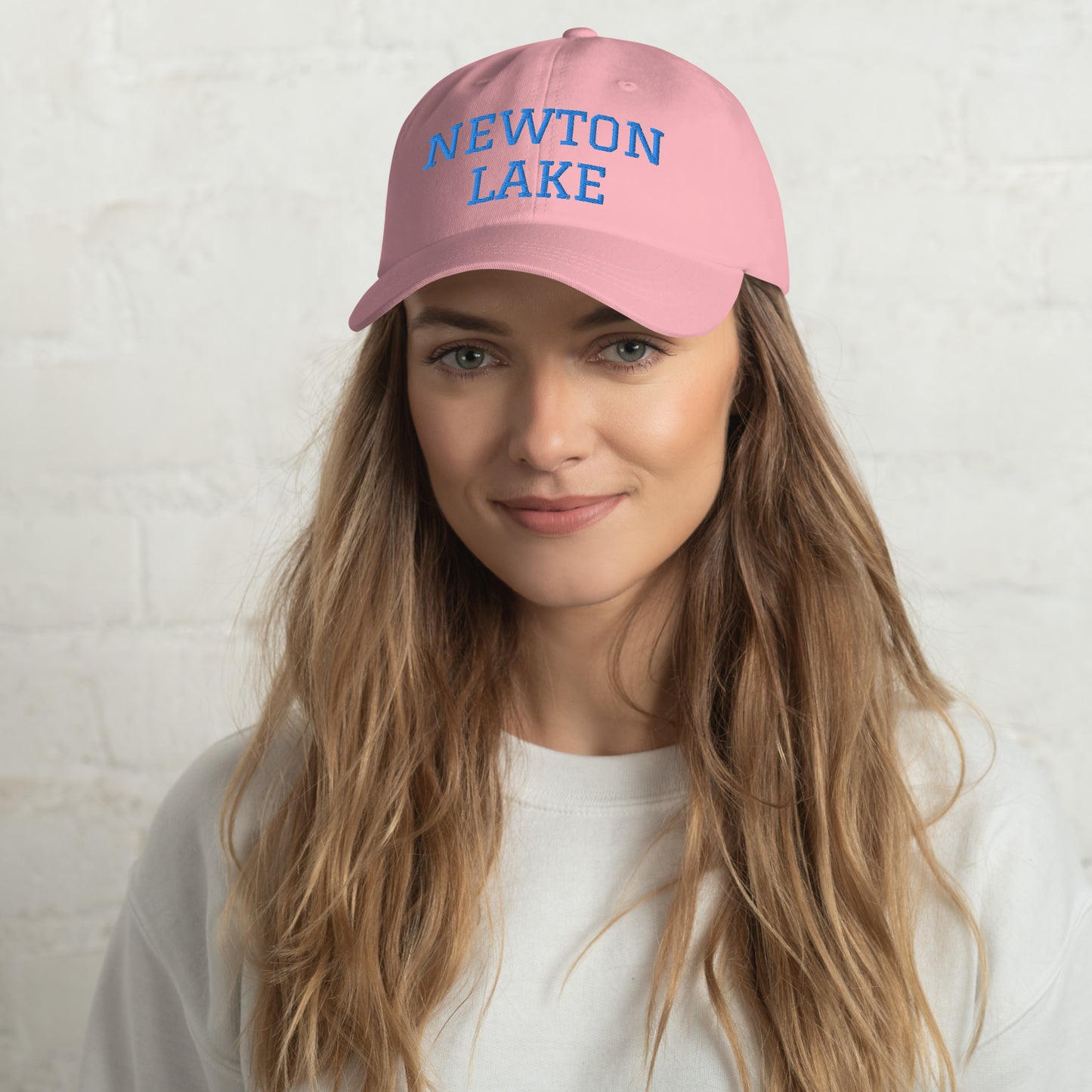 Newton Lake (front) Lake Life (back) Dad hat