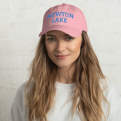 Newton Lake (front) Lake Life (back) Dad hat