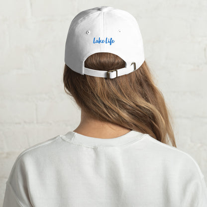 Newton Lake (front) Lake Life (back) Dad hat