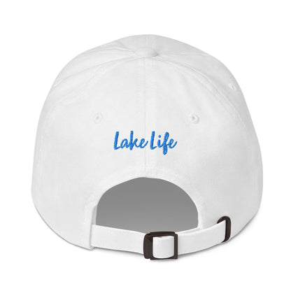 Newton Lake (front) Lake Life (back) Dad hat