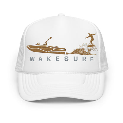Wakesurf Golden Hour Foam trucker hat