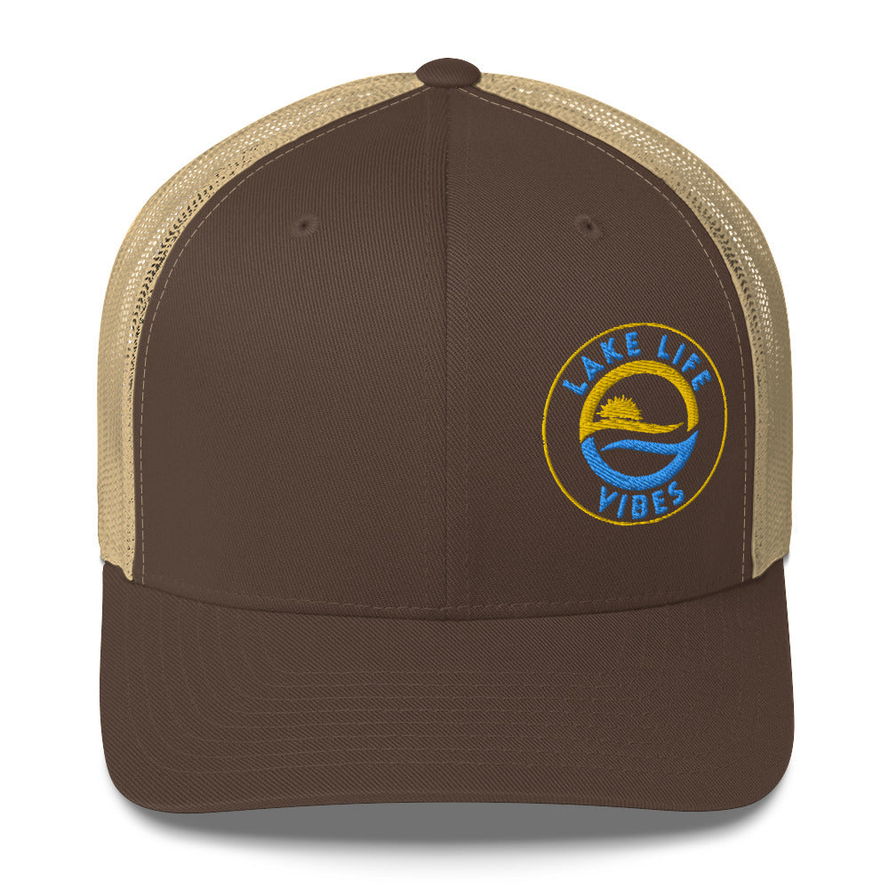 Lake Life Vibes Logo Trucker Cap