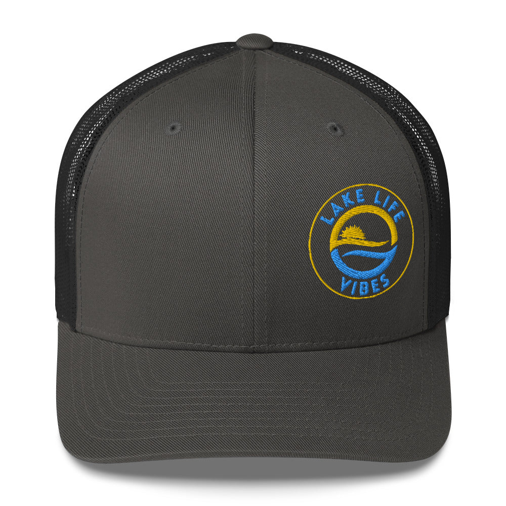 Lake Life Vibes Logo Trucker Cap