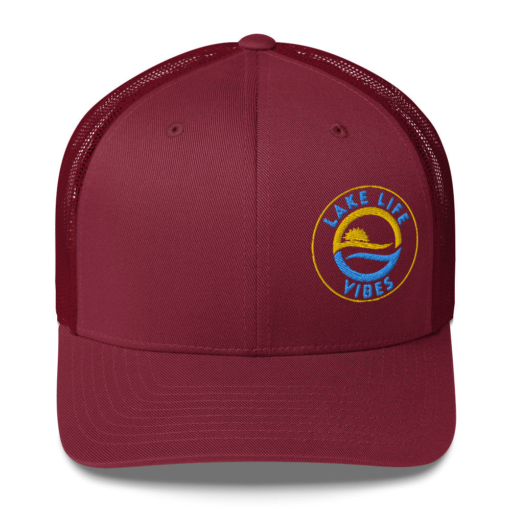 Lake Life Vibes Logo Trucker Cap