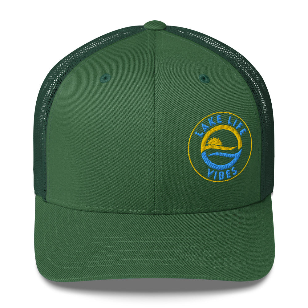 Lake Life Vibes Logo Trucker Cap