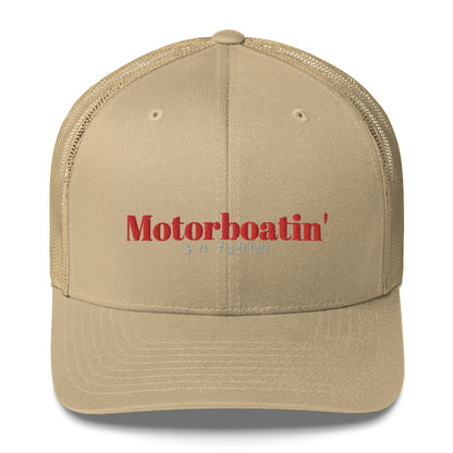 Motorboatin' Son of a Bitch Trucker Cap