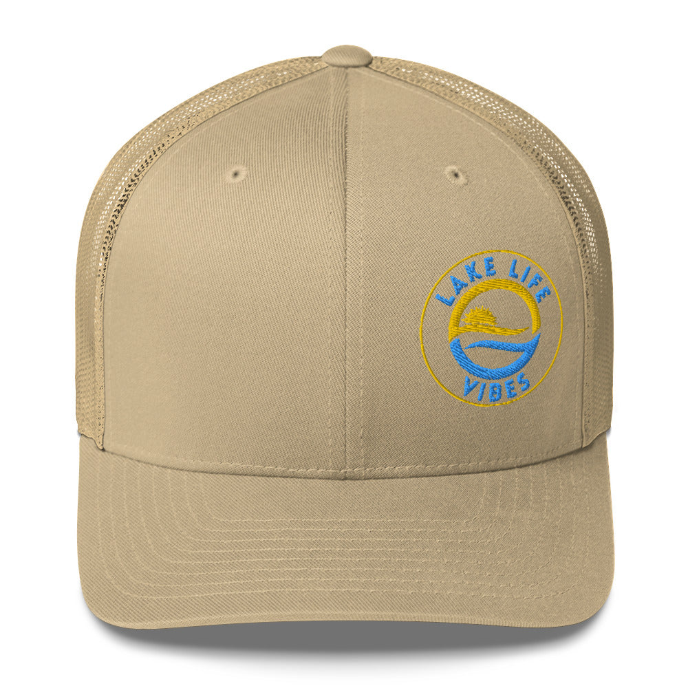 Lake Life Vibes Logo Trucker Cap