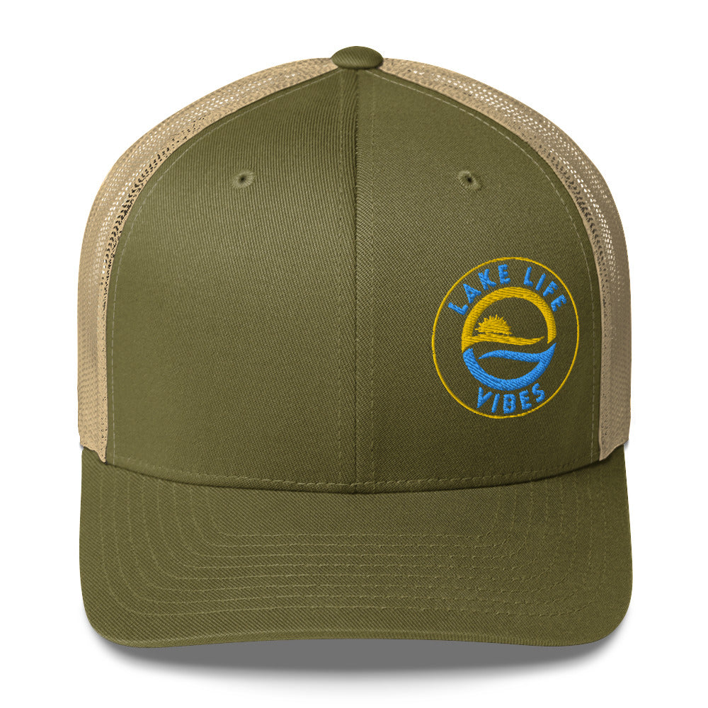 Lake Life Vibes Logo Trucker Cap