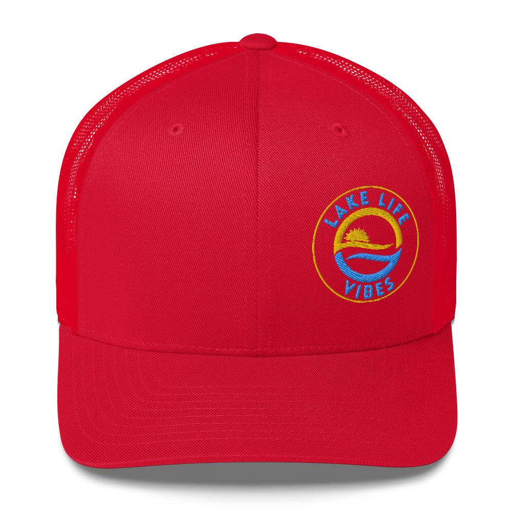 Lake Life Vibes Logo Trucker Cap