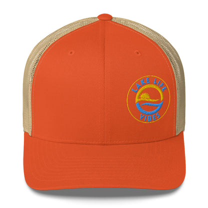 Lake Life Vibes Logo Trucker Cap