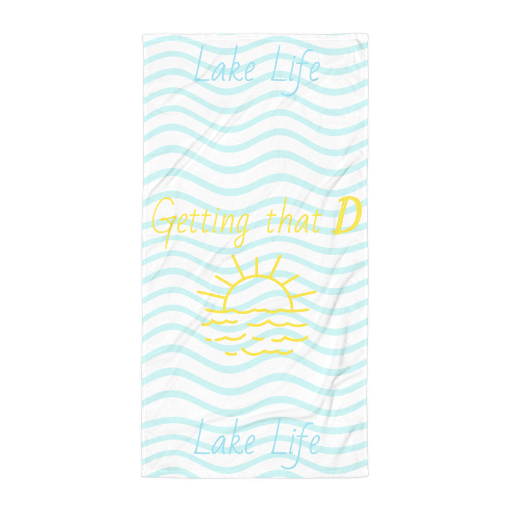 Getting That D Lake Life Towel