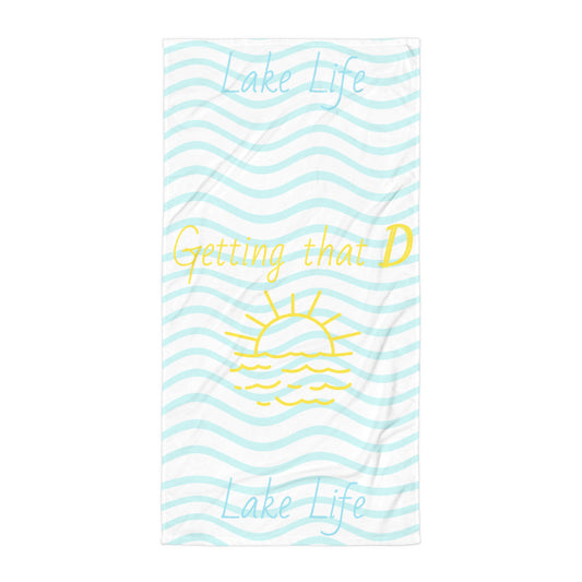 Getting That D Lake Life Towel