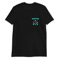 Newton Lake X Oars on Left Chest Short-Sleeve Unisex T-Shirt