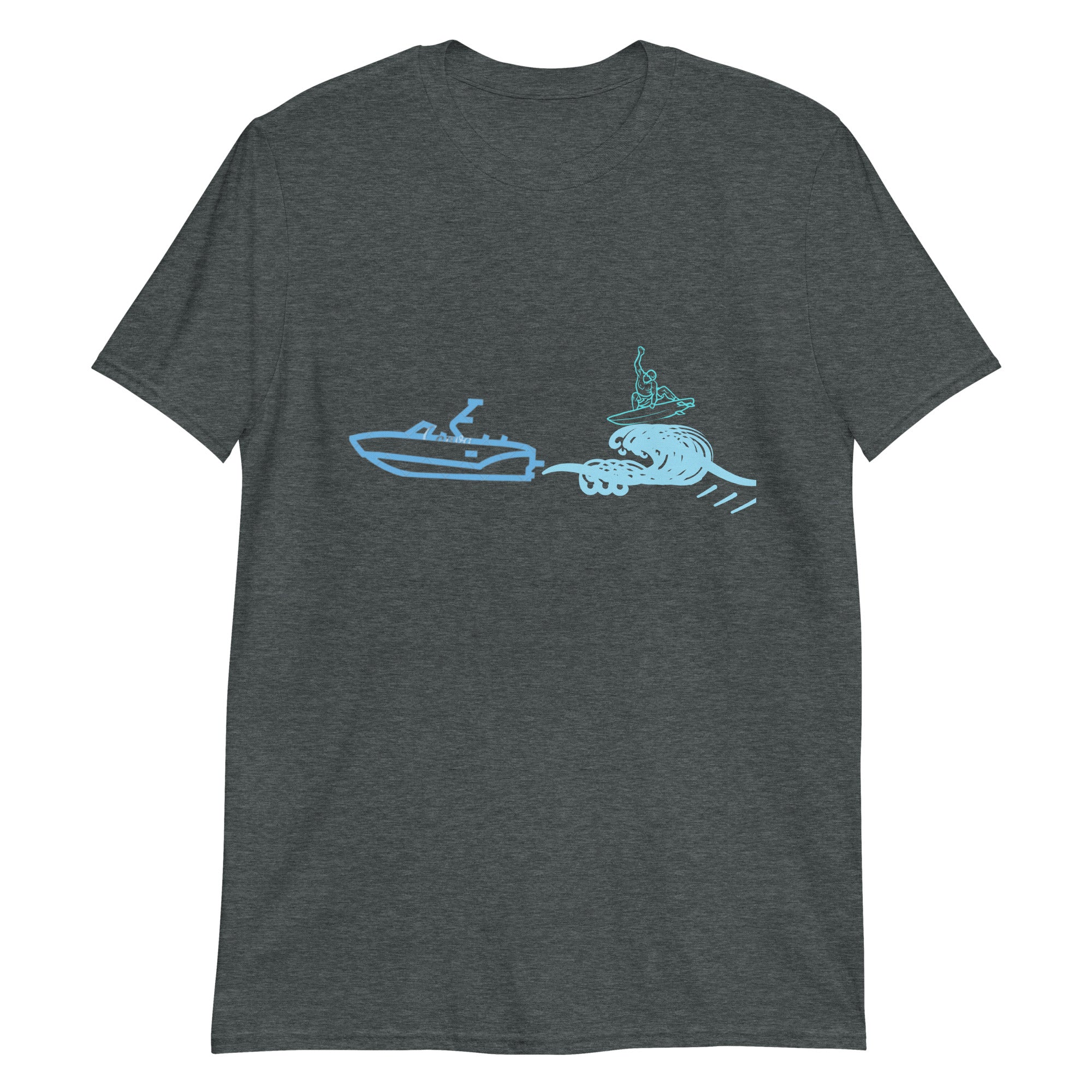 WakeSurf Big Wave With Surfer On Wave Short-Sleeve Unisex T-Shirt
