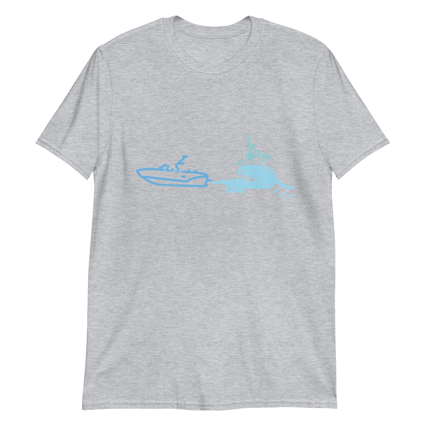 WakeSurf Big Wave With Surfer On Wave Short-Sleeve Unisex T-Shirt