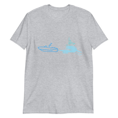 WakeSurf Big Wave With Surfer On Wave Short-Sleeve Unisex T-Shirt