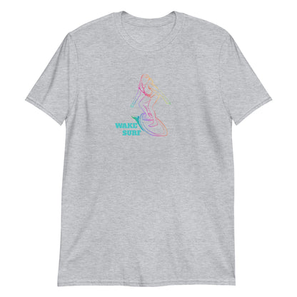 Wakesufer Girl Colorful Short-Sleeve Unisex T-Shirt