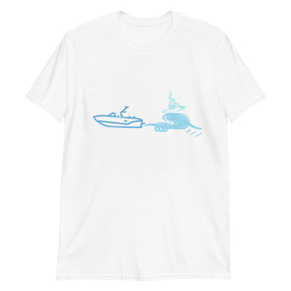 WakeSurf Big Wave With Surfer On Wave Short-Sleeve Unisex T-Shirt