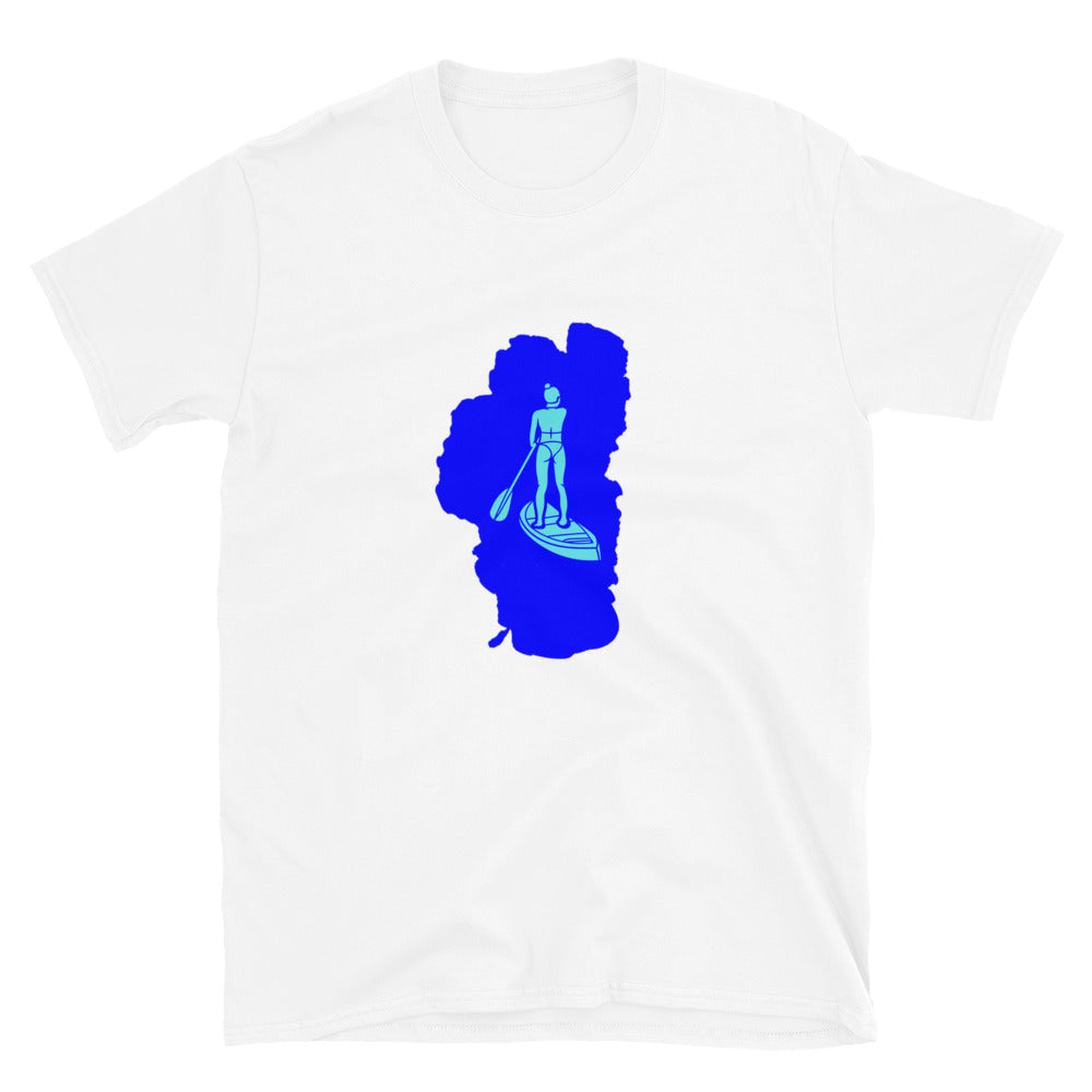 Paddleboarding Lake Tahoe Short-Sleeve Unisex T-Shirt