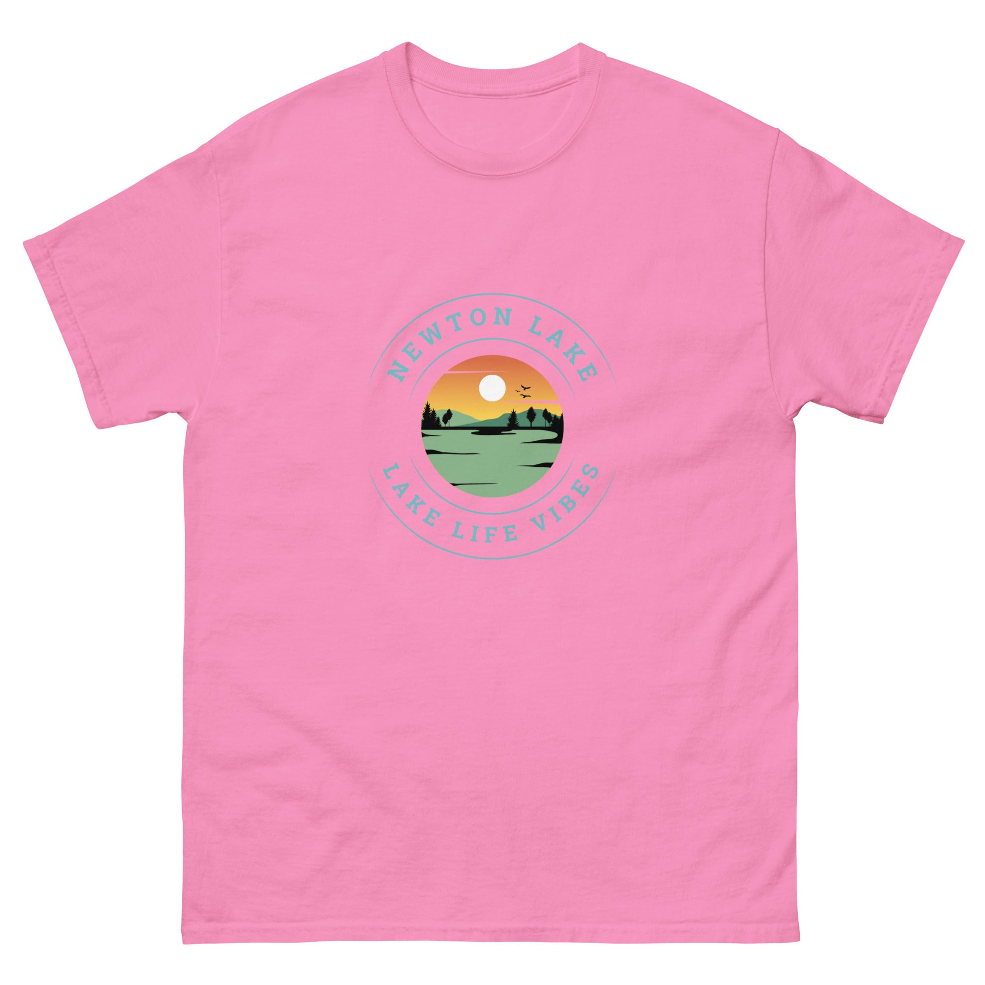 Newton Lake Sunset Unisex classic tee