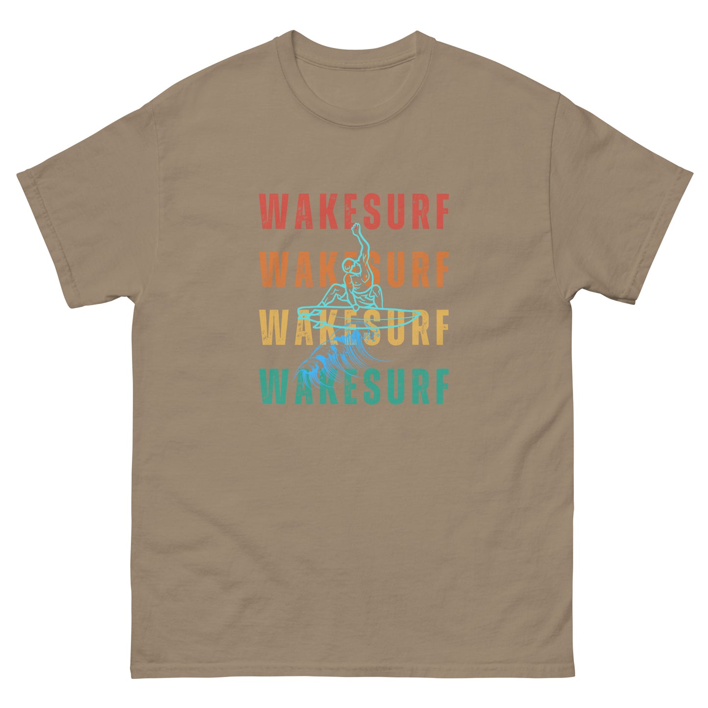 WAKESURF background wakesurfer Unisex classic tee
