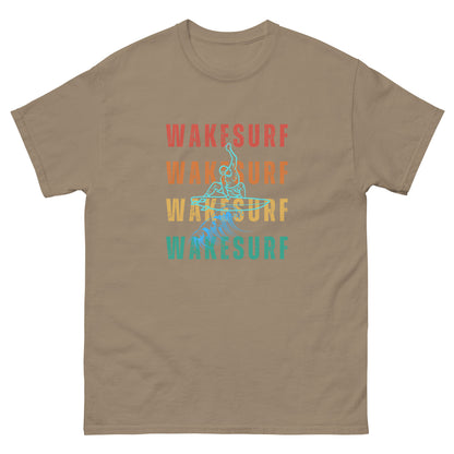 WAKESURF background wakesurfer Unisex classic tee