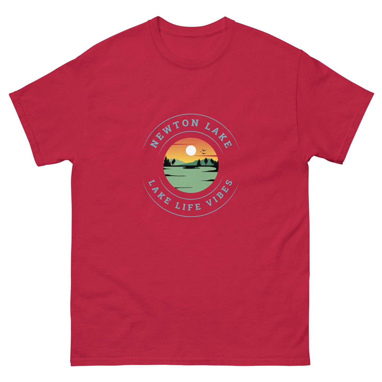 Newton Lake Sunset Unisex classic tee