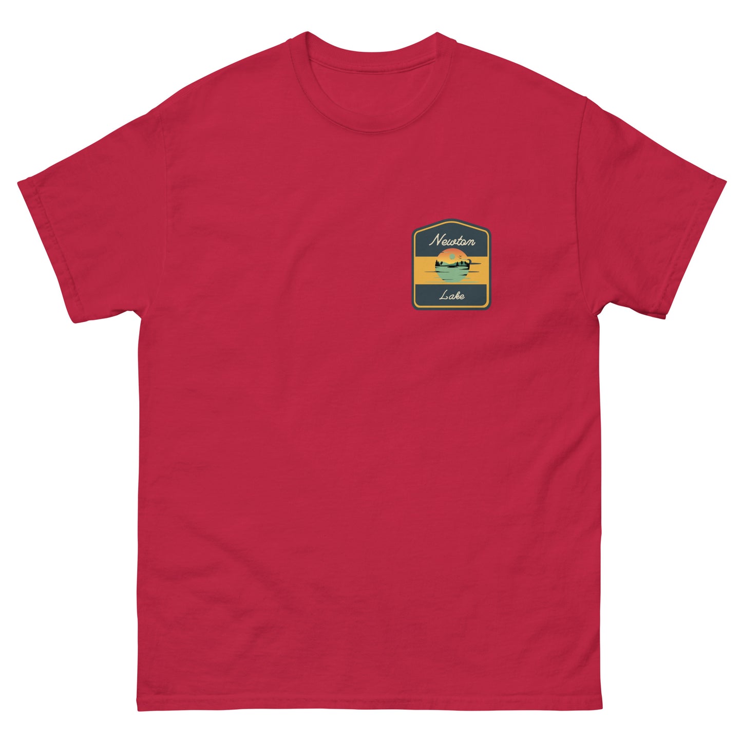 Newton Lake Badge Left Chest Unisex classic tee
