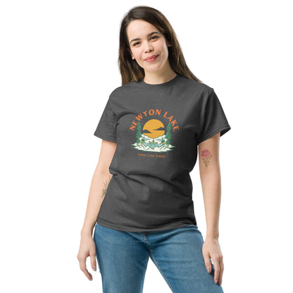 Newton Lake Trees and Lake Unisex classic tee