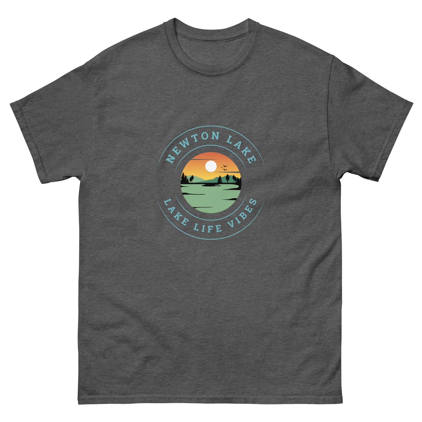 Newton Lake Sunset Unisex classic tee