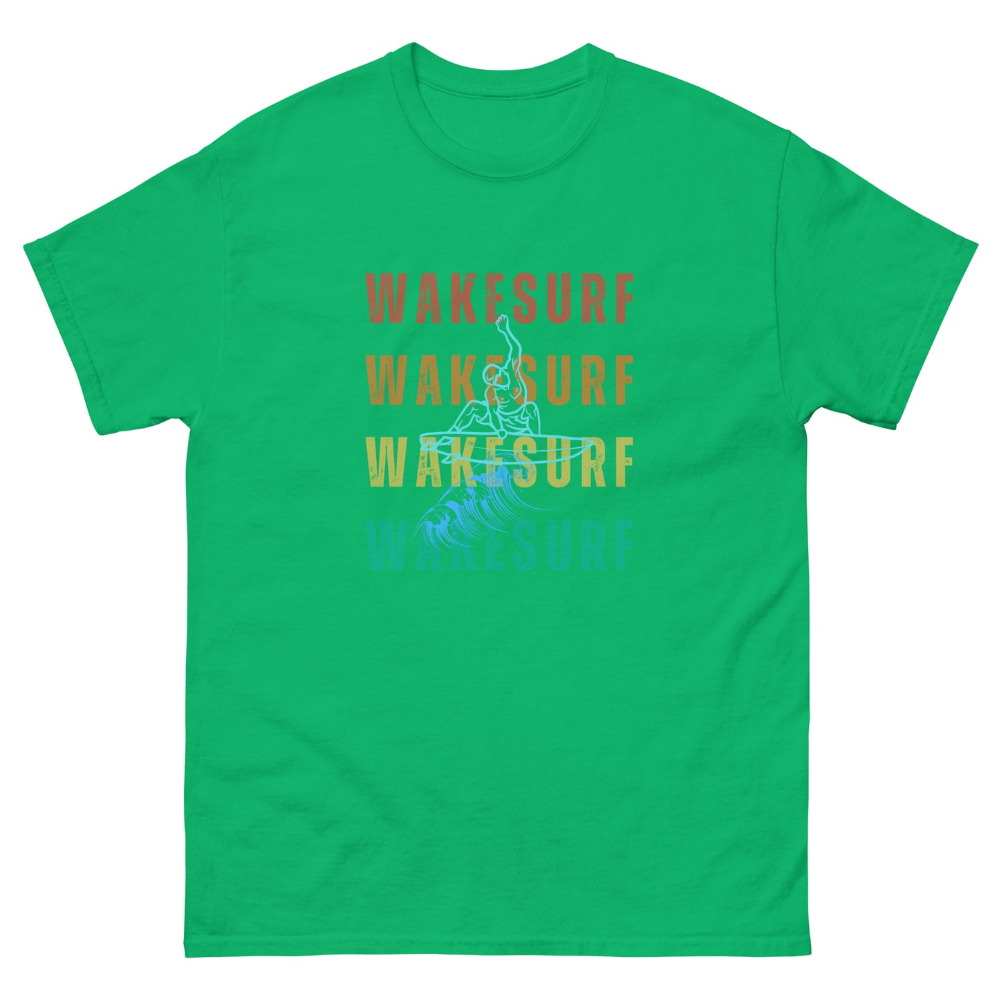 WAKESURF background wakesurfer Unisex classic tee