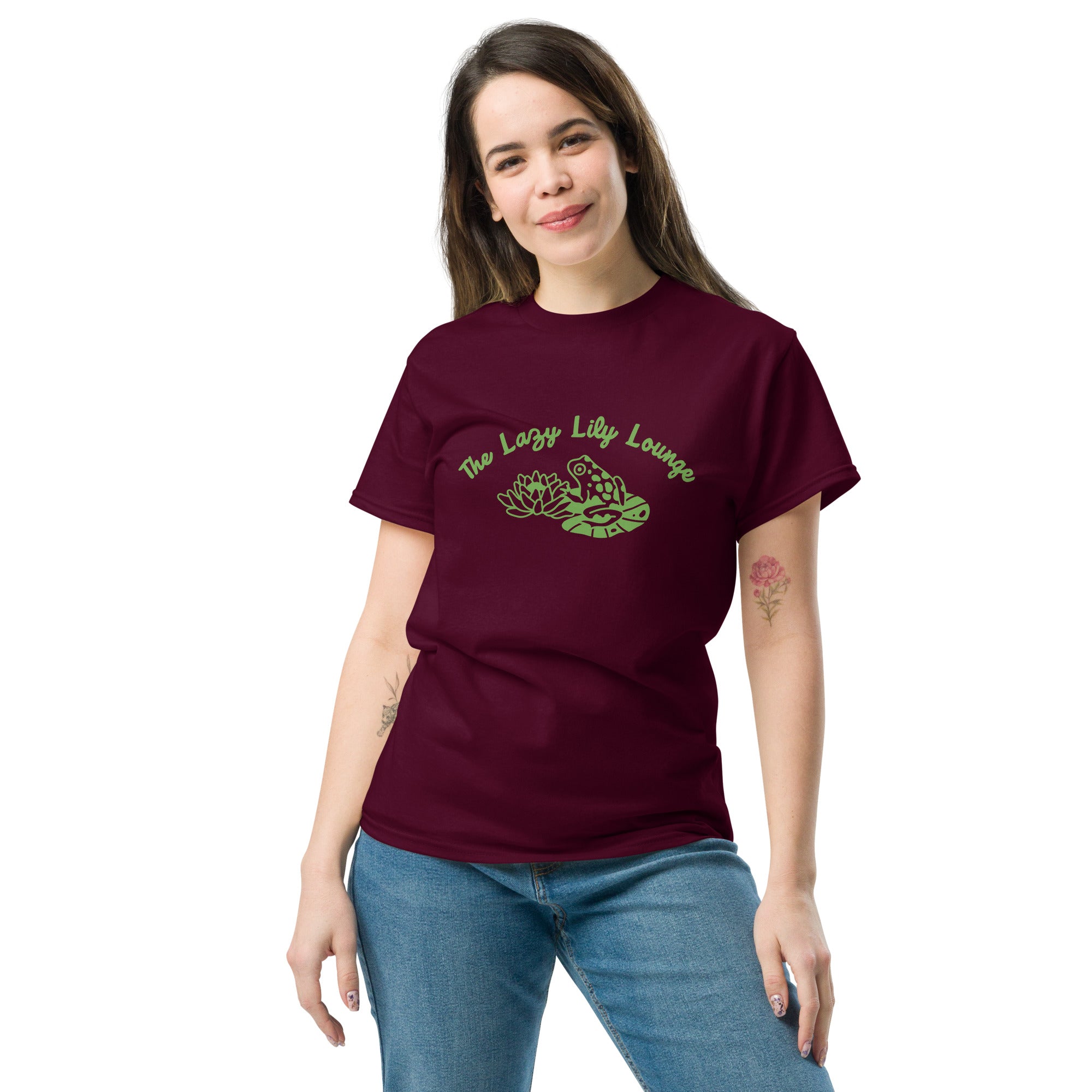 The Lazy Lily Lounge Newton Lake Unisex classic tee
