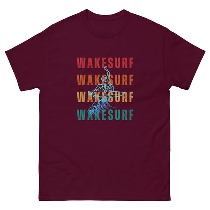 WAKESURF background wakesurfer Unisex classic tee