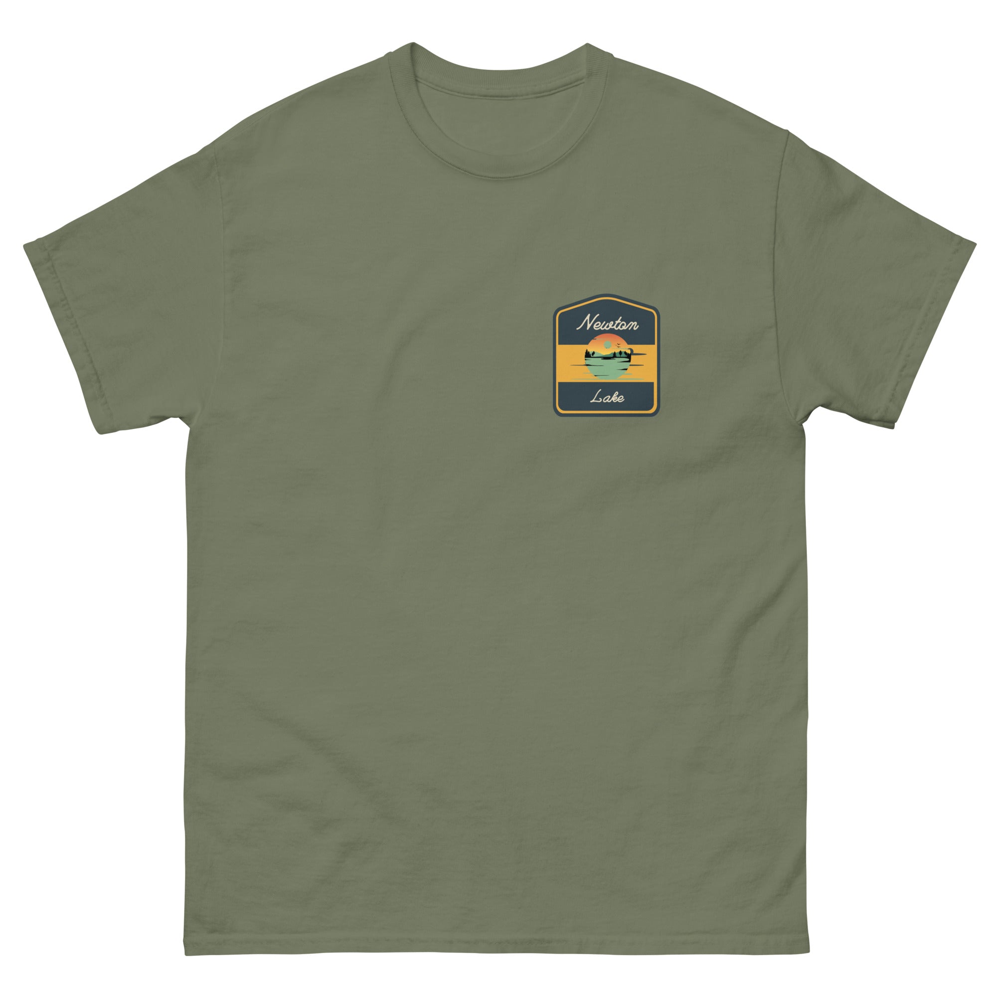 Newton Lake Badge Left Chest Unisex classic tee