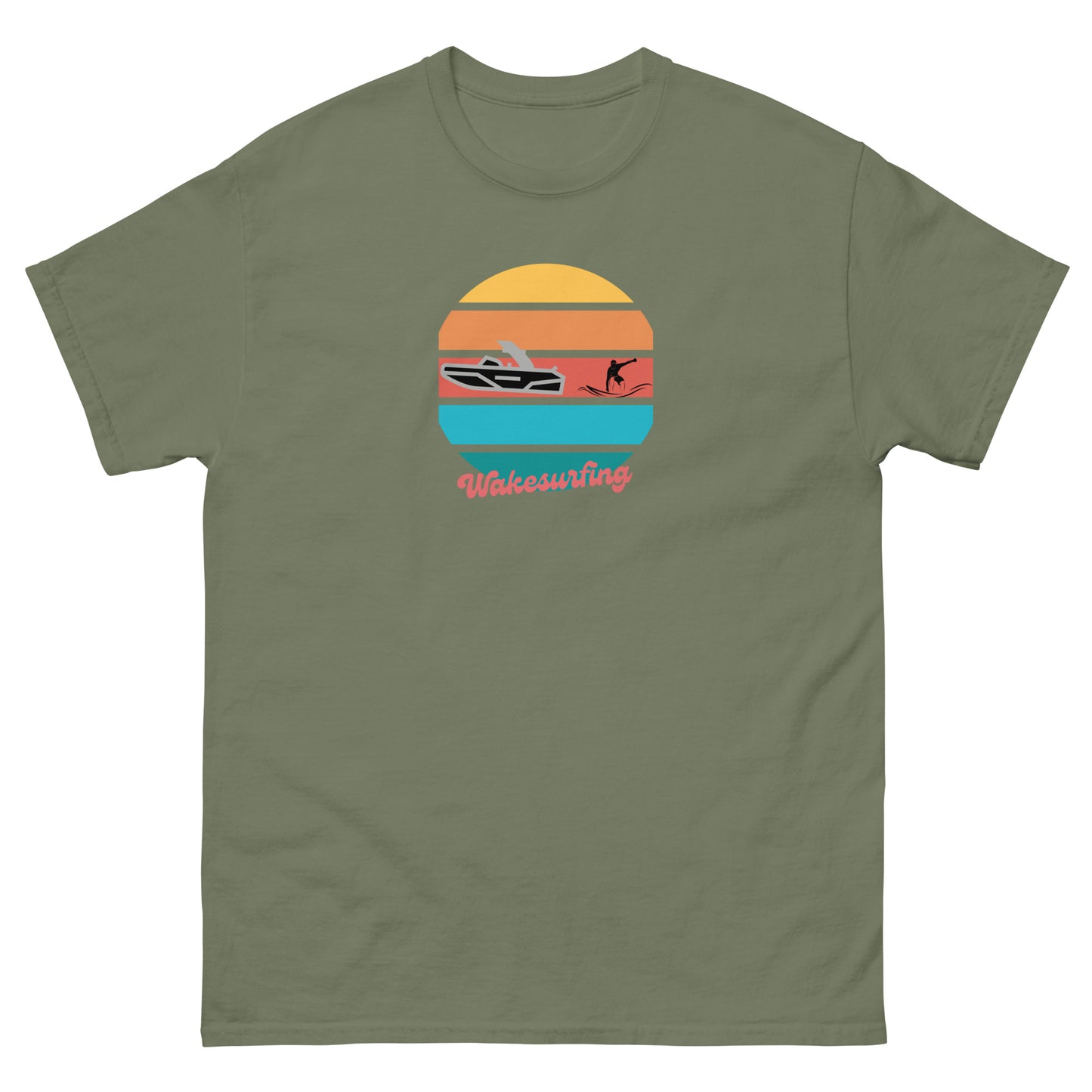 Wakesurfing @ Sunset Unisex classic tee