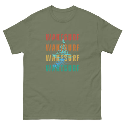 WAKESURF background wakesurfer Unisex classic tee