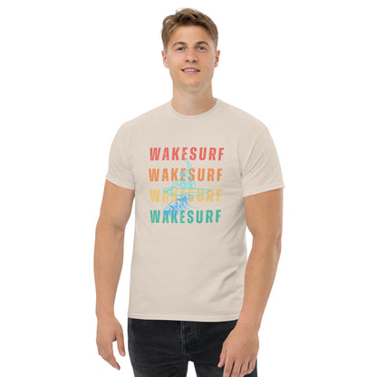 WAKESURF background wakesurfer Unisex classic tee