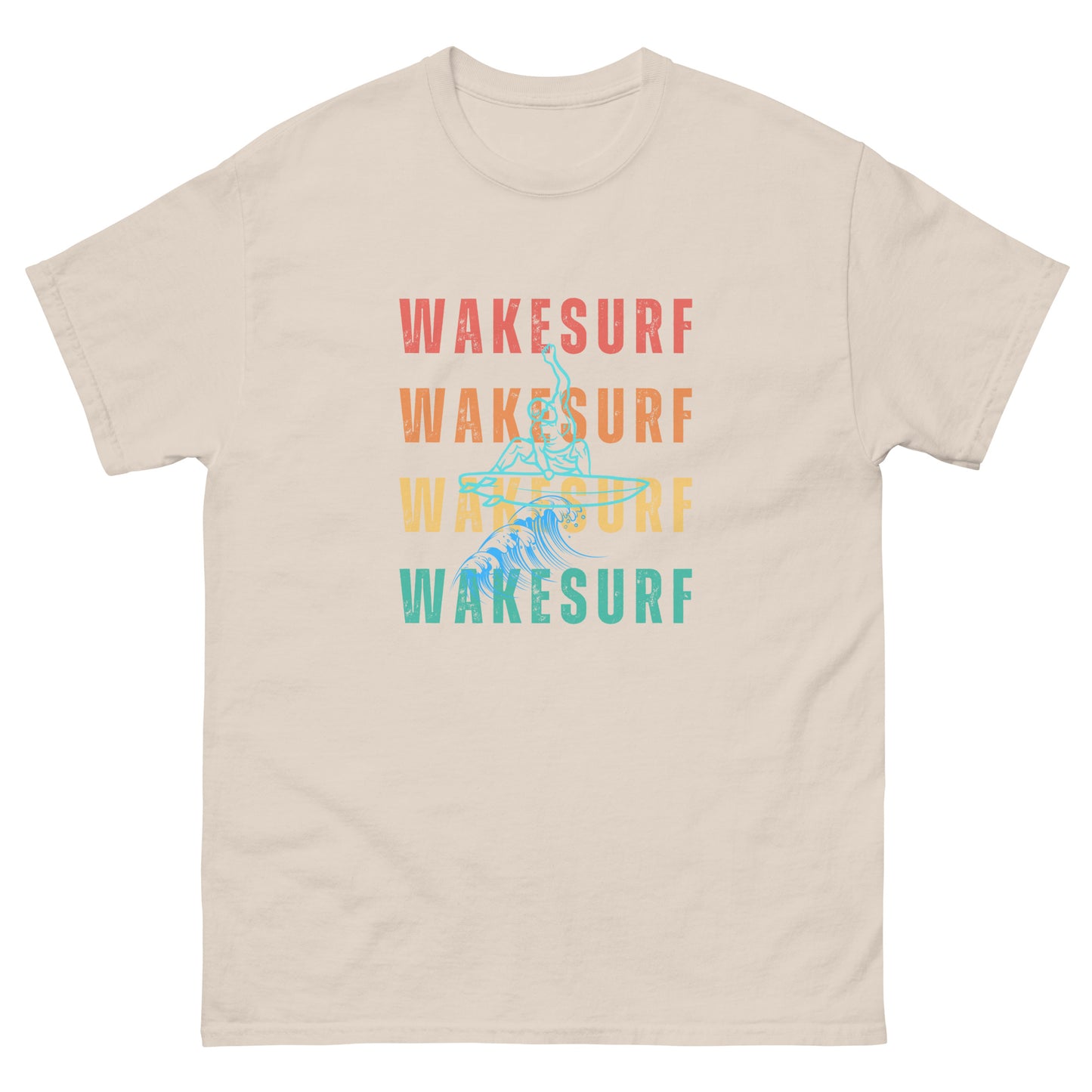 WAKESURF background wakesurfer Unisex classic tee