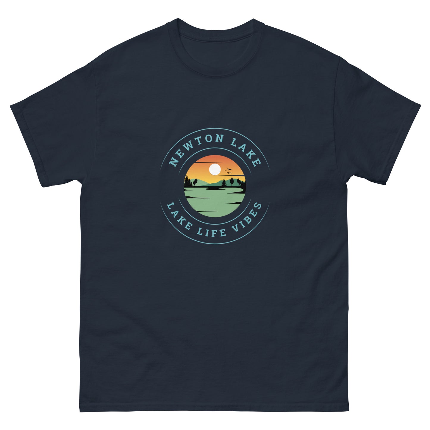 Newton Lake Sunset Unisex classic tee