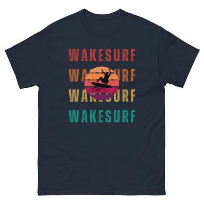WAKESURF with jumping surfer Unisex classic tee