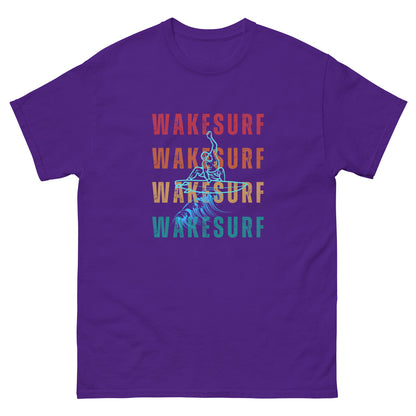 WAKESURF background wakesurfer Unisex classic tee