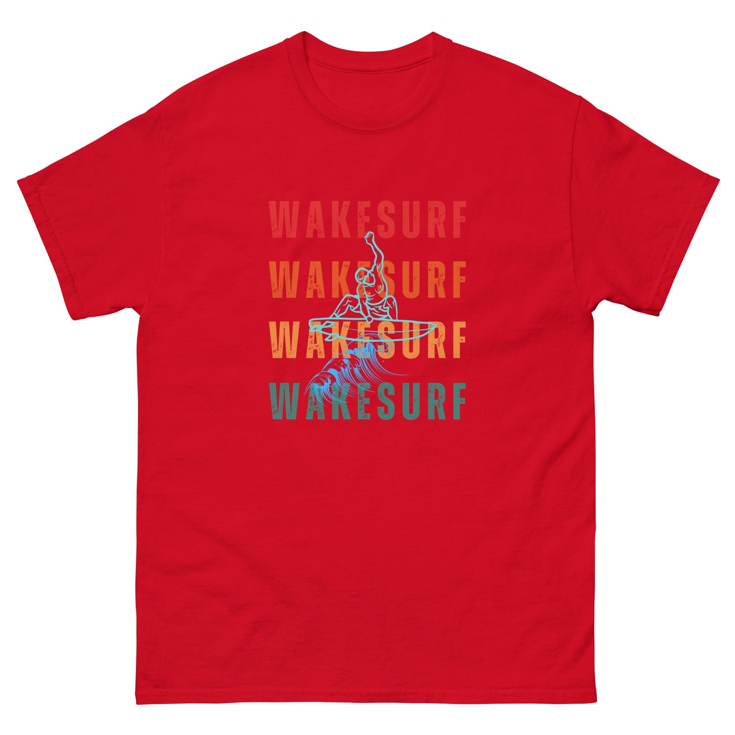 WAKESURF background wakesurfer Unisex classic tee