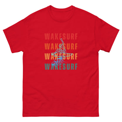 WAKESURF background wakesurfer Unisex classic tee